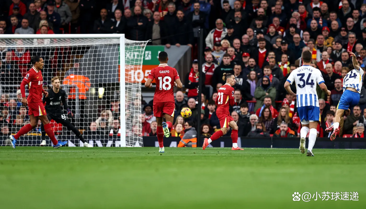 利物浦客场击败布莱顿,领先优势扩大 利物浦客场击败布莱顿,领先优势扩大